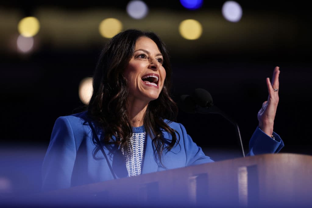 Justin Sullivan/Getty Images Attorney General Dana Nessel speaks on August 21, 2024 at Chicago, Illinois.