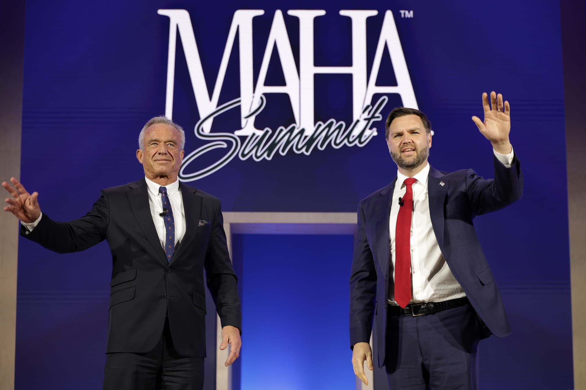 Alex Wong/Getty Images Robert F. Kennedy Jr. and Vice President JD Vance.