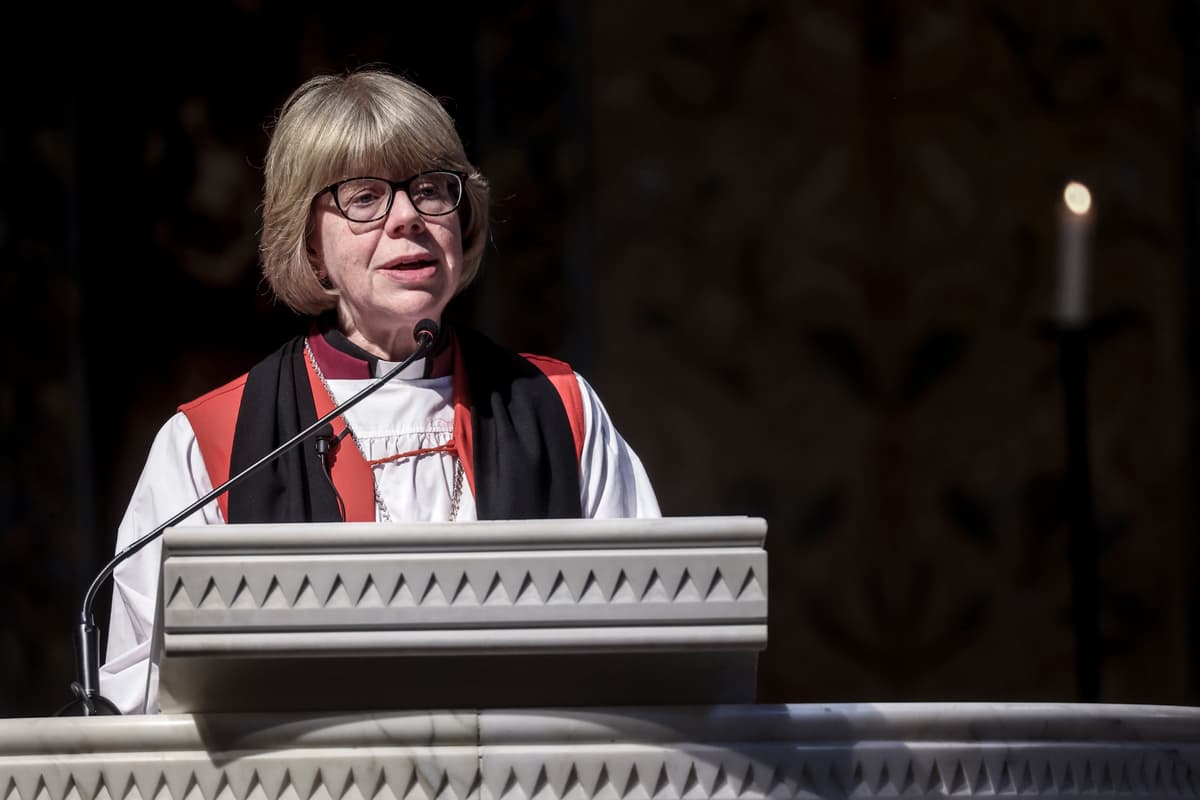 Corbis/Corbis via Getty Images Archbishop of Canterbury Dame Sarah Mullally.