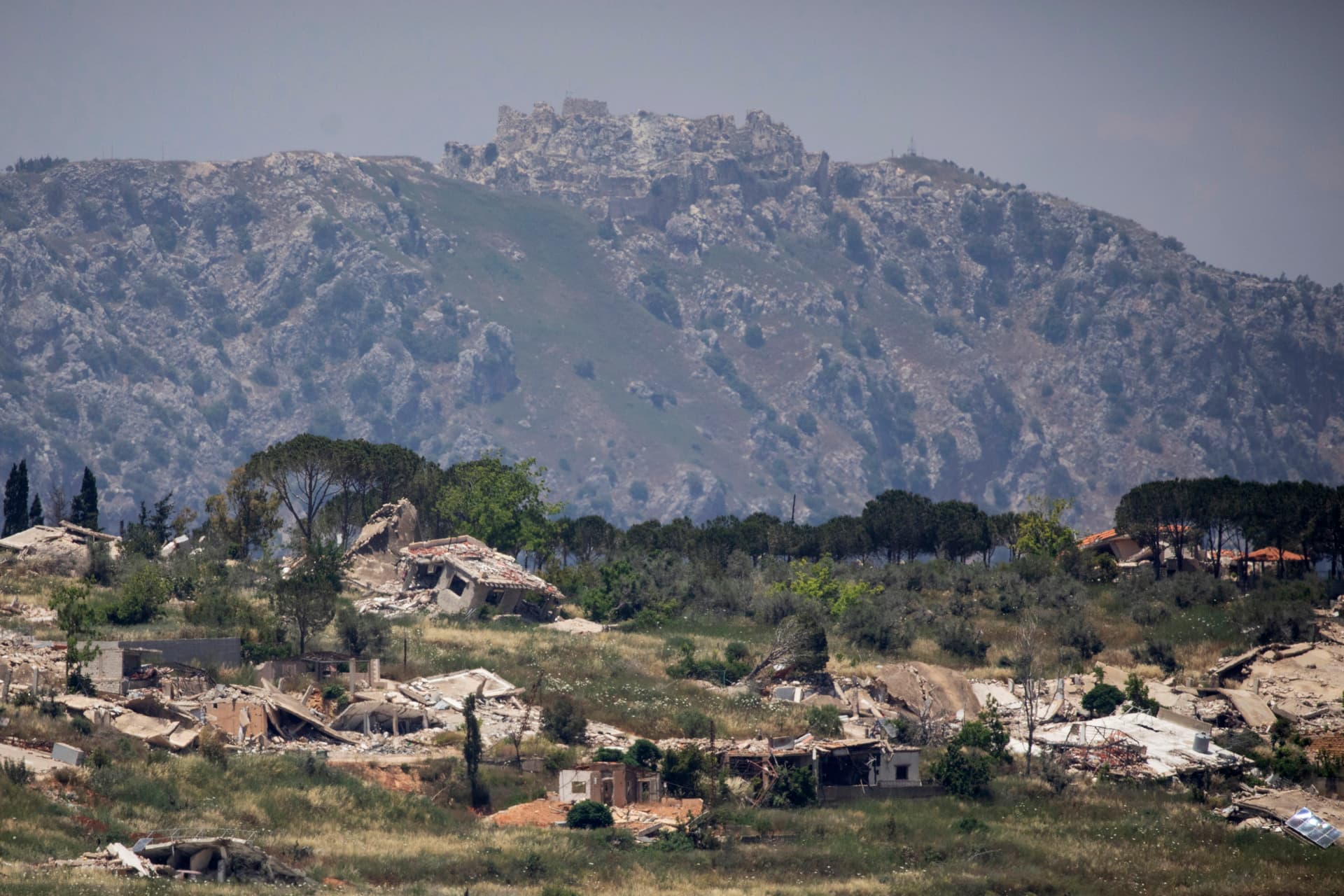 Amir Levy/Getty Images The Beaufort Castle region where the tunnels were destroyed.