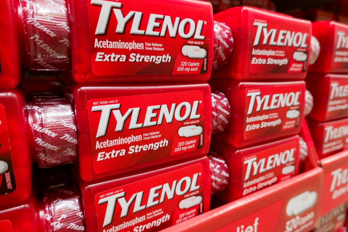 Kevin Carter/Getty Images Tylenol extra strength acetaminophen caplets.