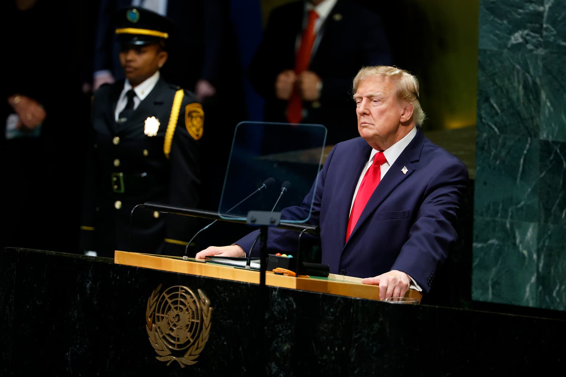 Chip Somodevilla/Getty Images Donald Trump speaks during the 81st session of the United Nations General Assembly.