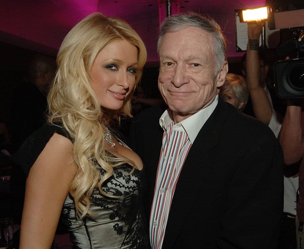 Denise Truscello/WireImage Paris Hilton and Hugh Hefner at Hefner's 81st birthday party on March 23 2007.