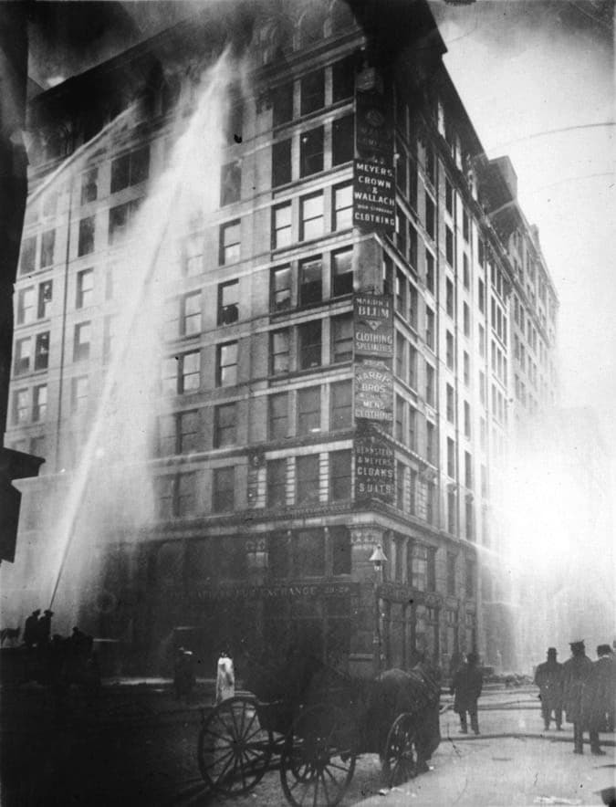 Wikimedia Commons The Triangle Shirtwaist Factory fire on March 25 1911.