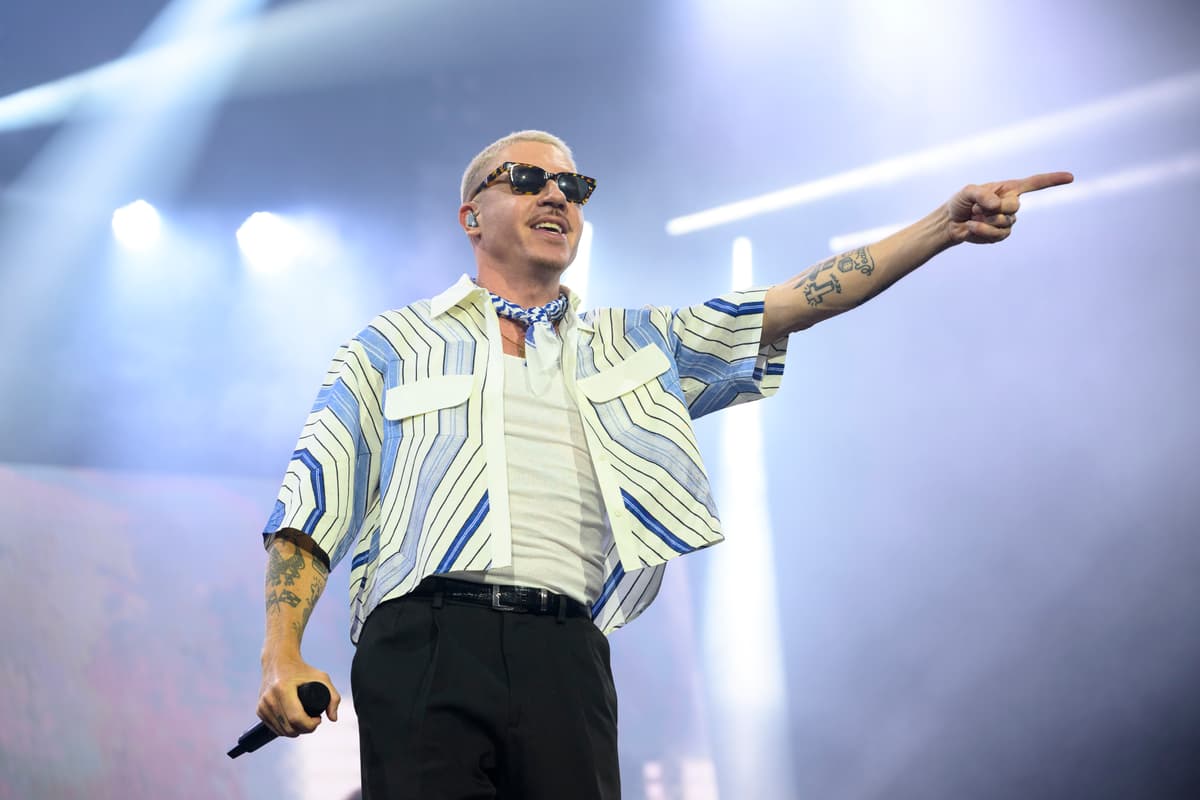 Kristy Sparow/Getty Images American rapper Macklemore performs during the 5th Lollapalooza Paris Festival on July 19, 2025, at Paris, France.