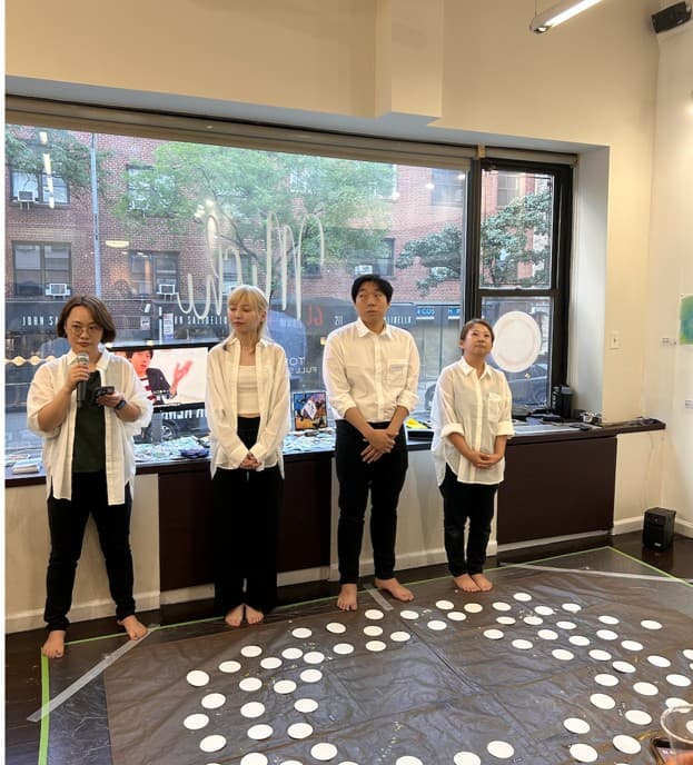 Via Gallery 60 NYC The Polyphony whose art comprised the 'Being' exhibition