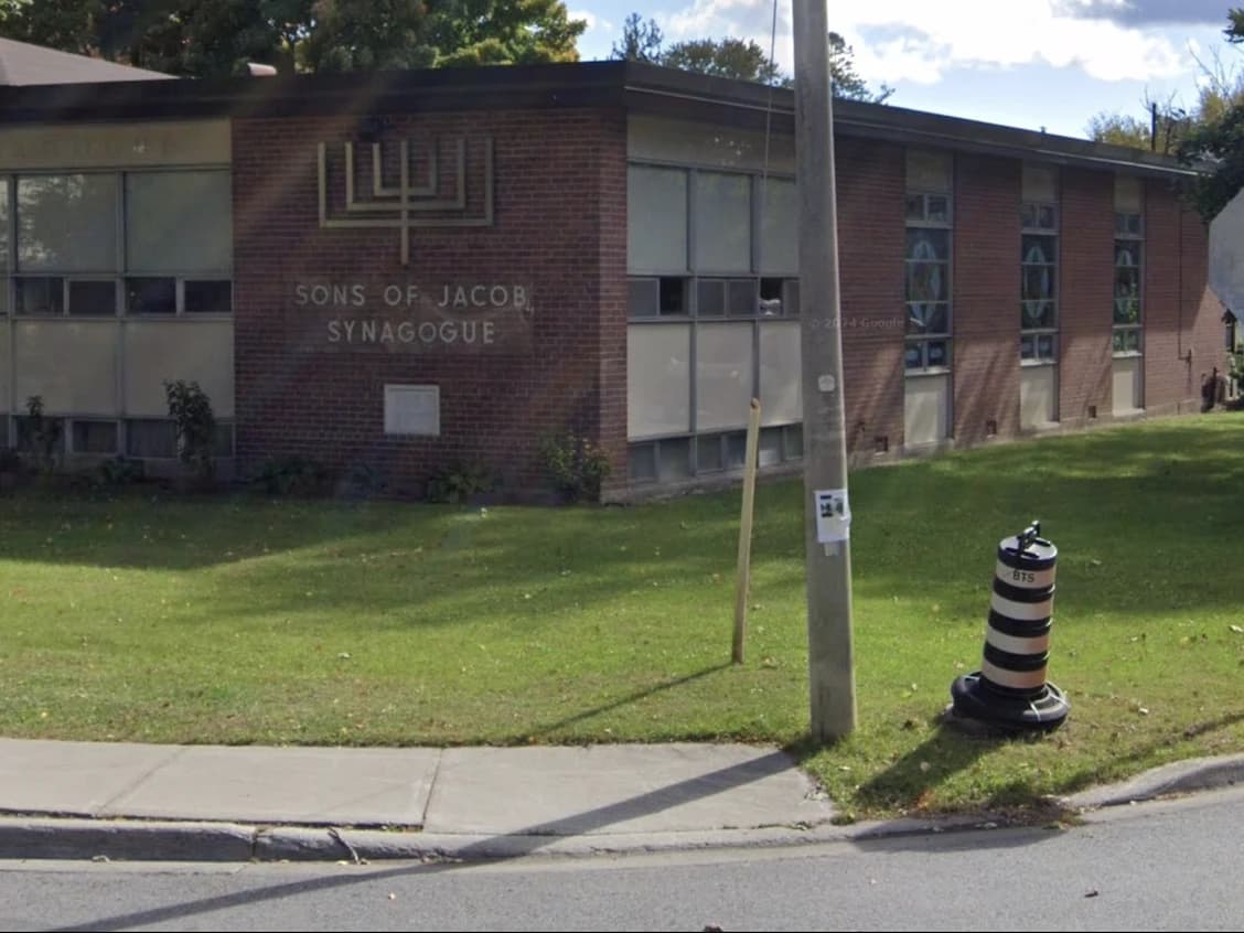 Google Maps Sons of Jacob Synagogue in Belleville, Ontario.