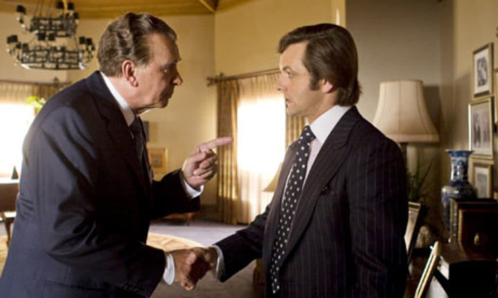 Universal Pictures Frank Langella and Michael Sheen in 'Frost/Nixon.'