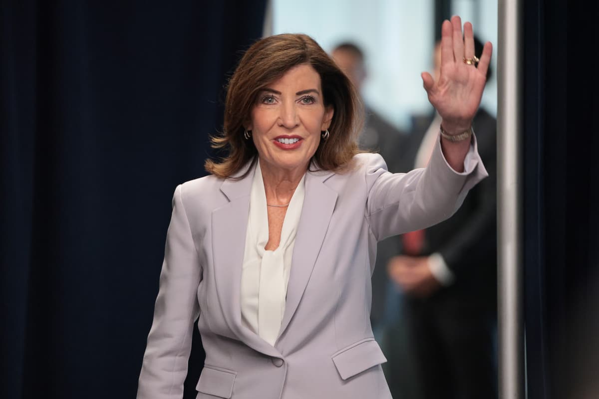 Michael M. Santiago/Getty Images Governor Kathy Hochul on August 12, 2026 at New York City.