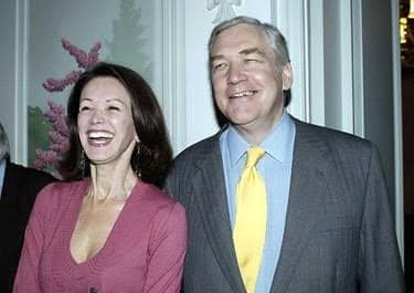 PA Images via Getty Images. Barbara Amiel and Conrad Black at a party for the 175th anniversary of The Spectator at London's Four Seasons hotel on 24 September 2003.