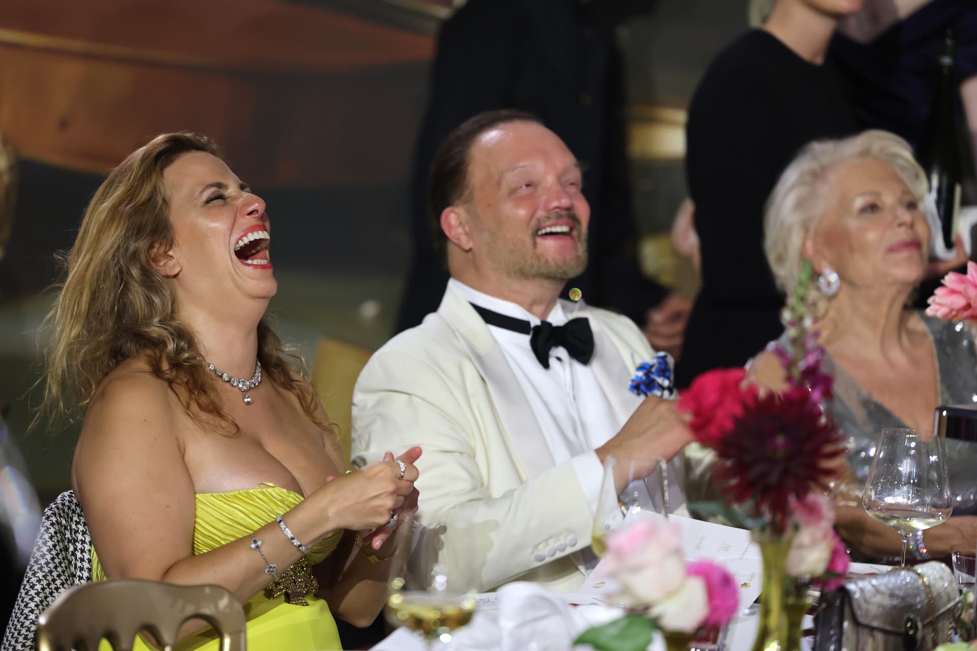 Gerald Matzka/Getty Images Princess Mahkameh and Prince Alexander of Schaumburg-Lippe during the amfAR gala on August 24, 2025 at Salzburg, Austria.