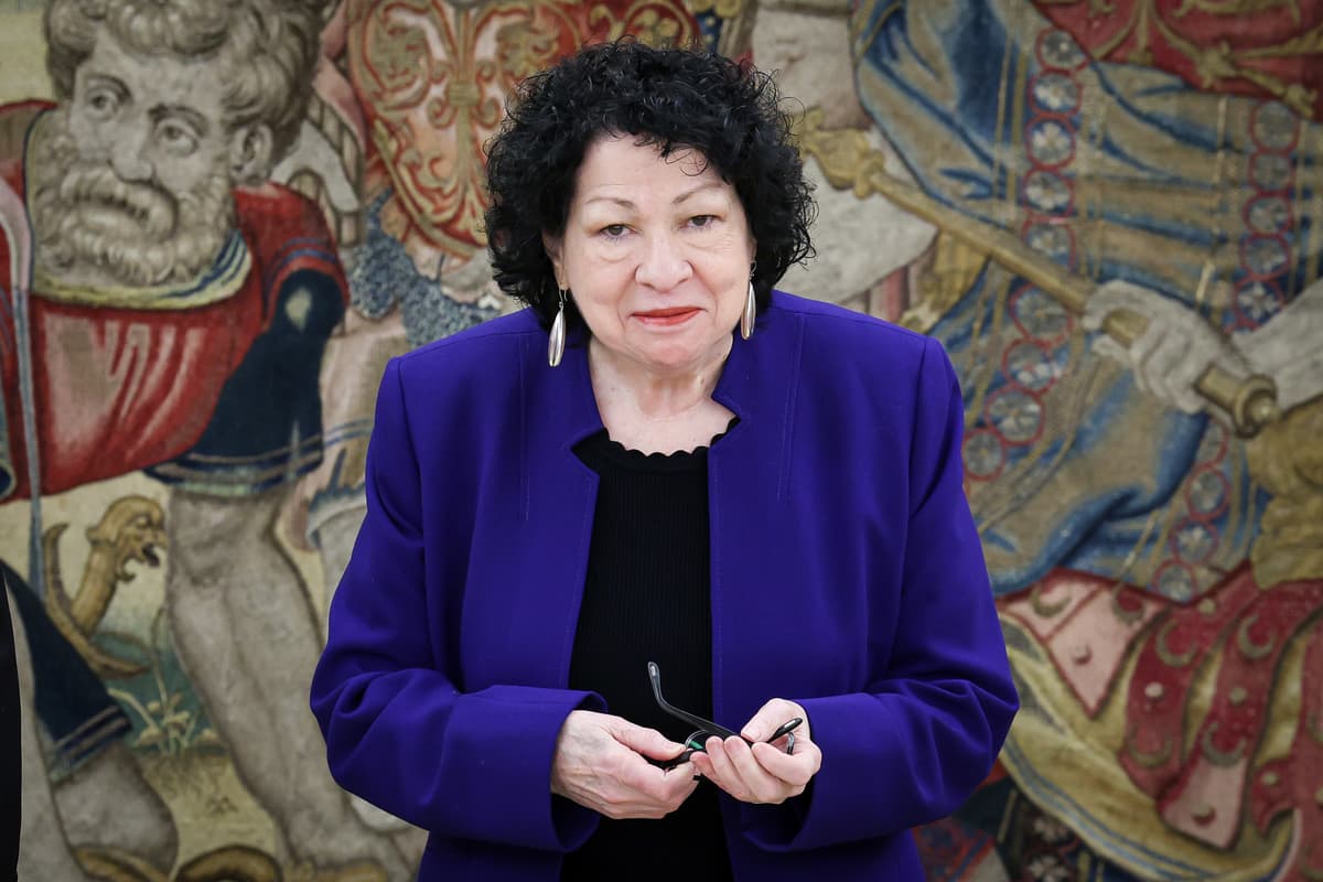 Pablo Cuadra/Getty Images Justice Sonia Sotomayor at Madrid's Zarzuela Palace on March 4, 2024.