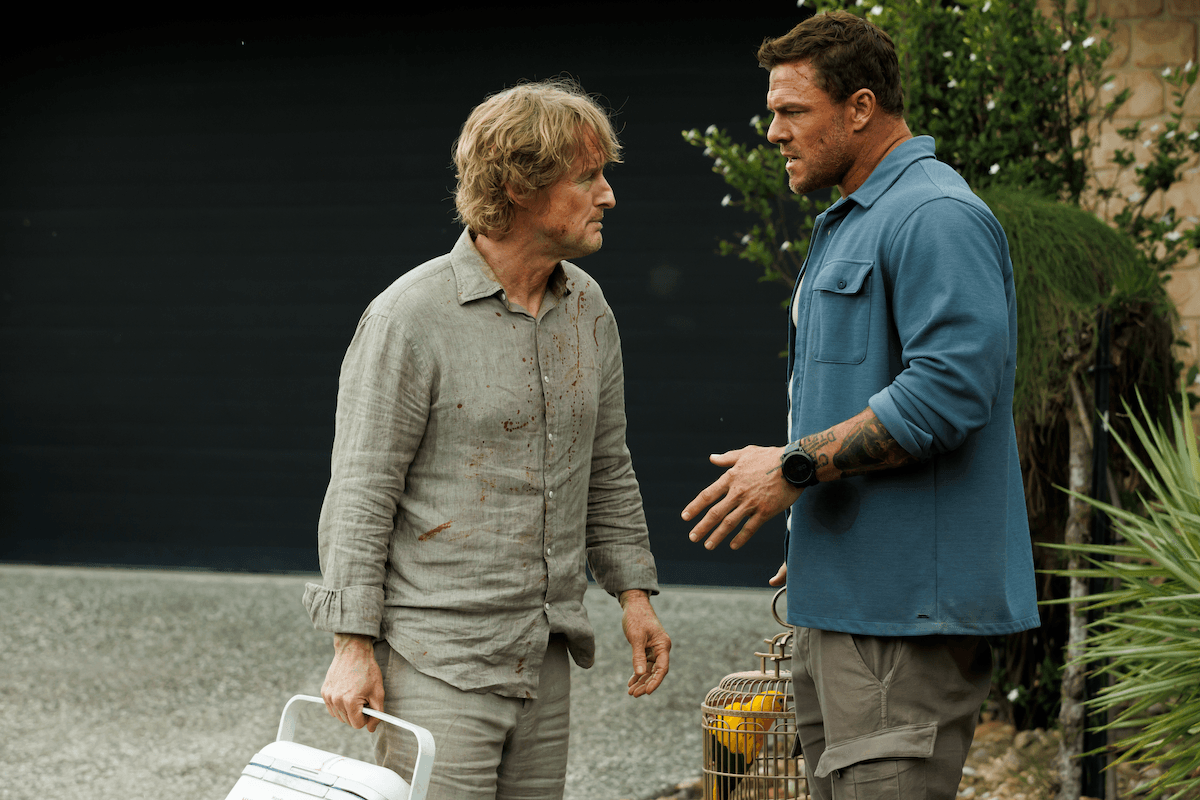 Angel Studios Owen Wilson and Alan Ritchson in 'Runner.'