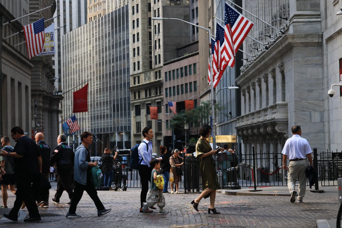 Spencer Platt/Getty Images The New York Stock Exchange on September 9, 2026.