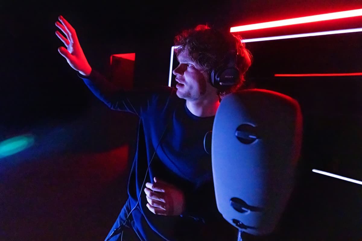 Matthew Murphy Lucas Iverson in 'A Ghost in Your Ear.'