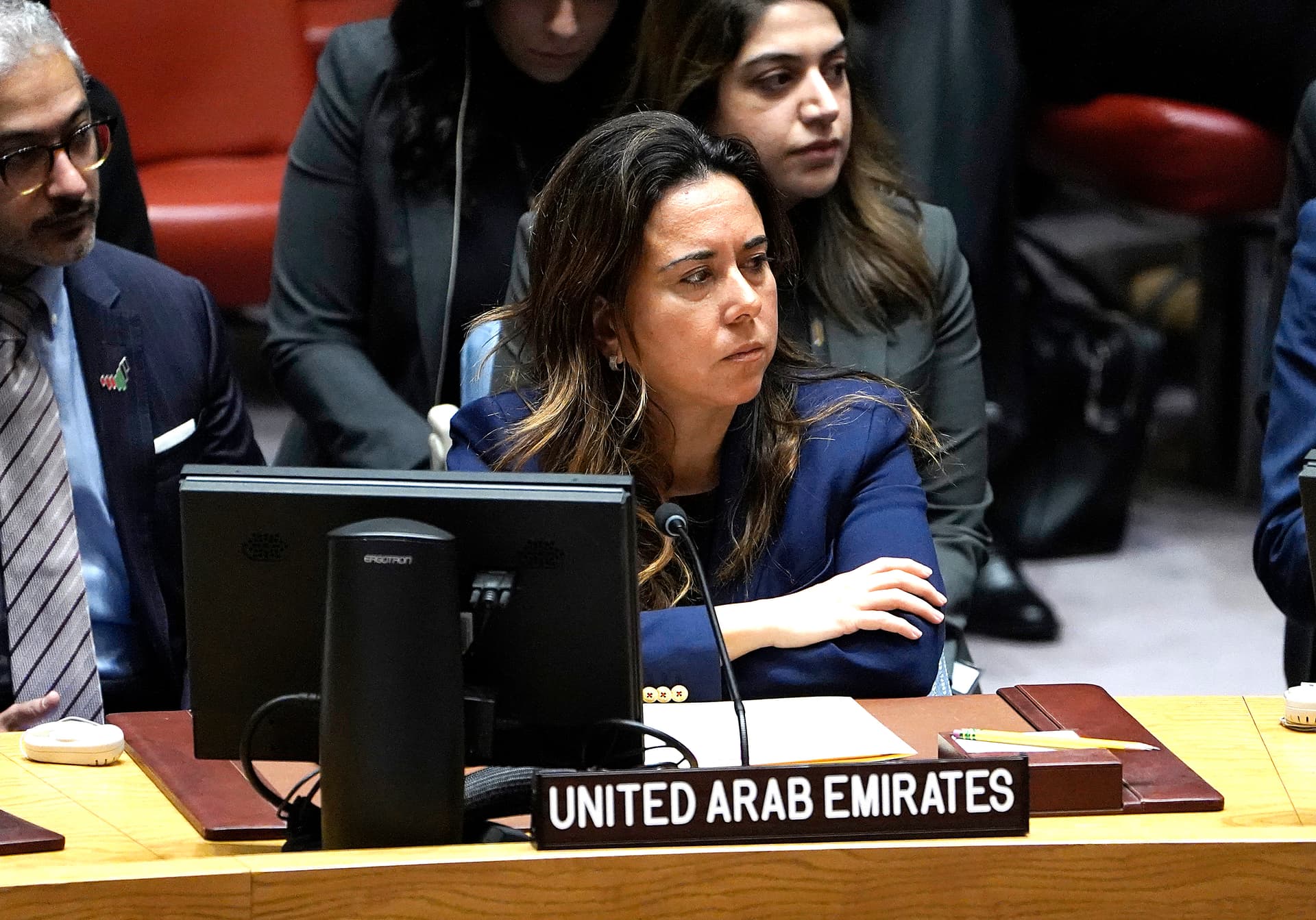 John Lamparski/Getty Images. United Arab Emirates ambassador the UN Lana Zaki Nusseibeh.
