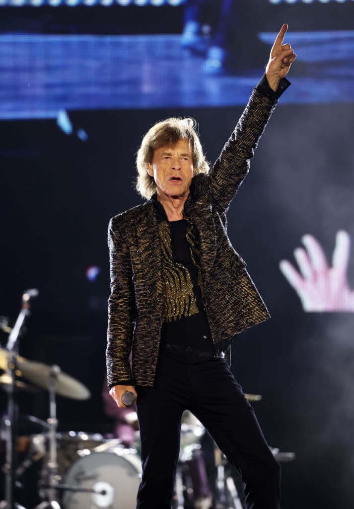 Kevin Mazur/Getty Images Mick Jagger performs during the Rolling Stones' Hackney Diamonds Tour at Met Life Stadium on May 23, 2024 in East Rutherford, New Jersey.
