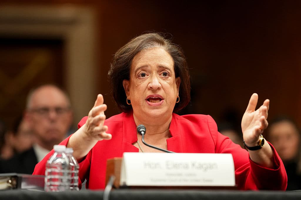 Eric Lee/Getty Images Justice Elena Kagan testifies on July 14, 2026 at Washington, DC.