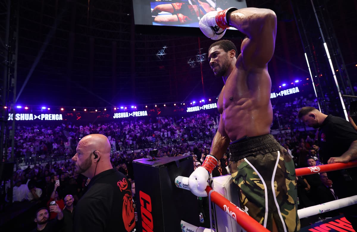 Mark Robinson/Matchroom Boxing/Getty Images Anthony Joshua wins his heavyweight contest against Kristian Prenga during the Anthony Joshua v Kristian Prenga: The Comeback fight night at Jeddah Superdome on July 25, 2026, at Jeddah, Saudi Arabia.