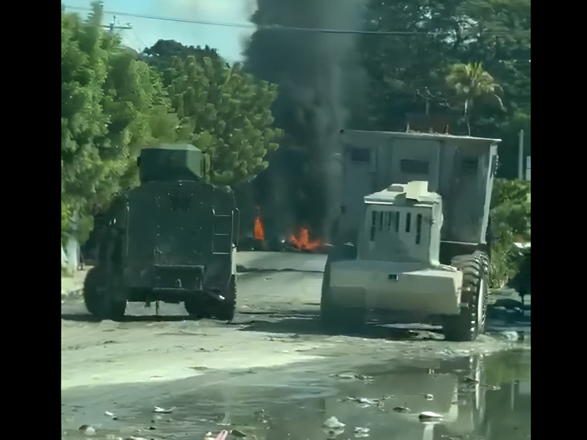 Nayib Bukele via X. El Salvador's president, Nayib Bukele shared video on his X channel purporting to show the burning vehicle of Salvadorean flight technicians who were abducted on October 18, 2026, outside of Port-au-Prince, Haiti.