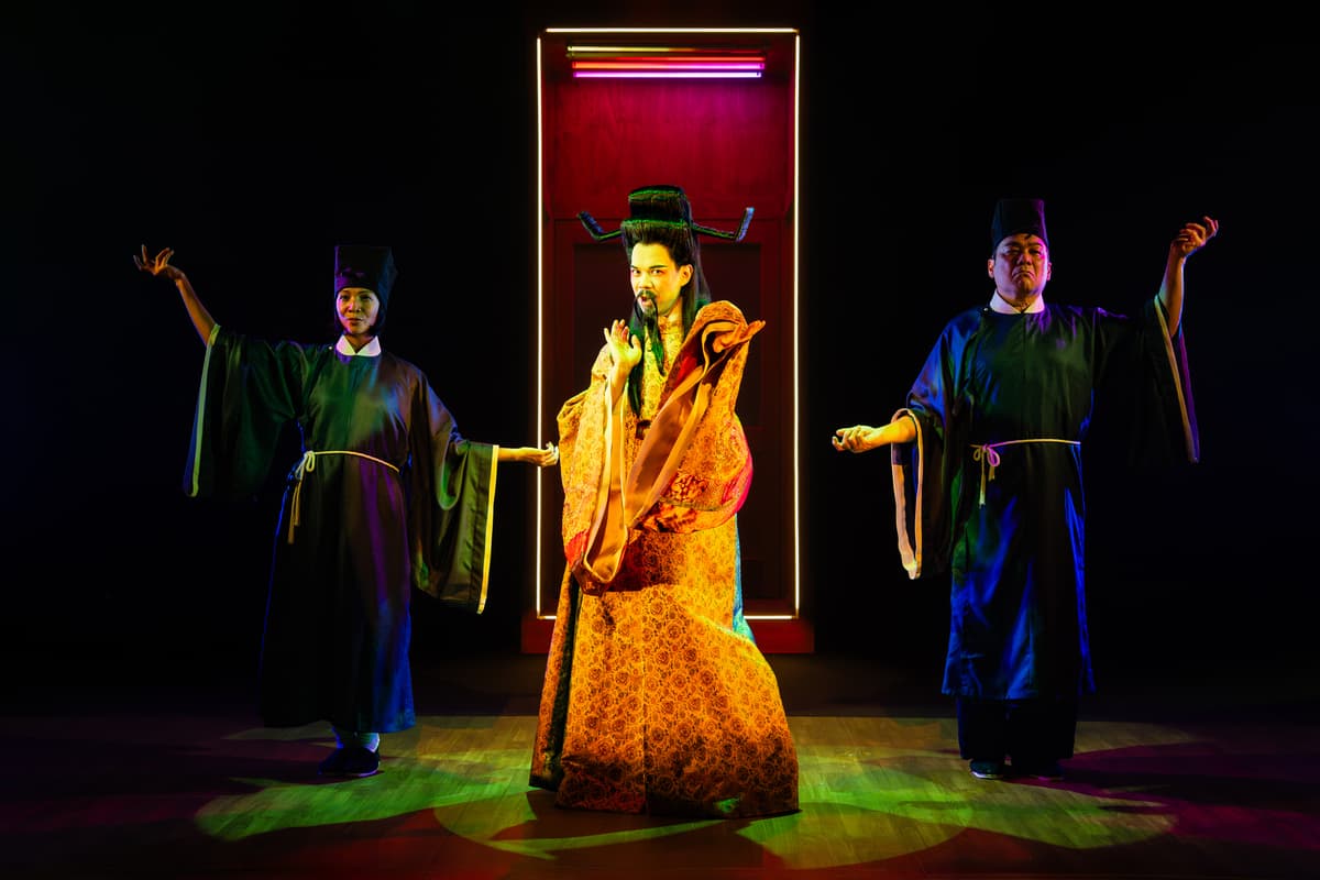 HanJie Chow Maureen Sebastian,
Jon Norman
Schneider, and
David Shi in 'King of the Yees.'