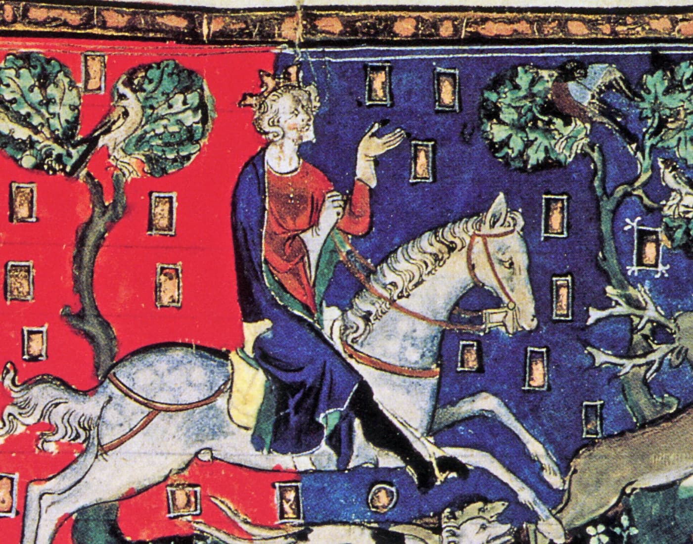 British Library via Wikimedia Commons 'King John of England,' De Rege Johanne, 1300-1400. Detail.
