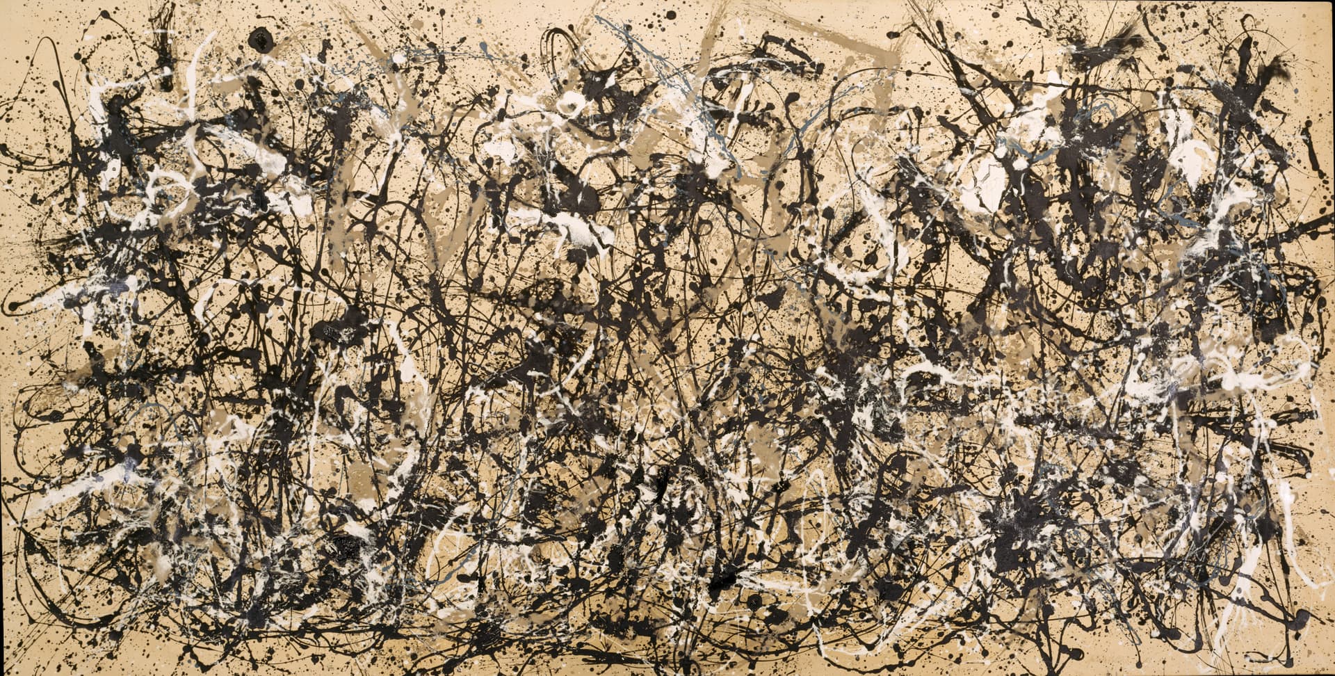 The Metropolitan Museum of Art 'Autumn Rhythm, Number 30, 1950' by Jackson Pollock, 1950. Detail.