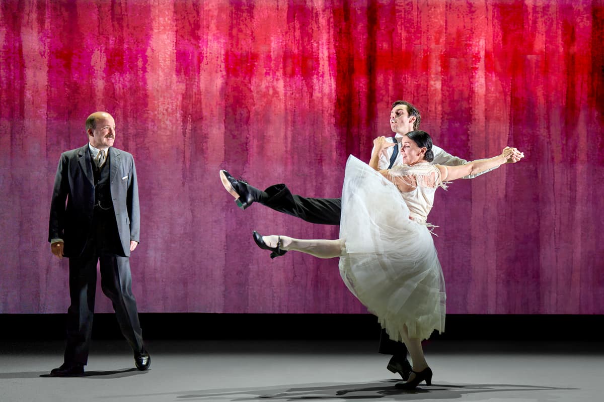Manuel Harlan Rory Kinnear, Natalia Osipova, and Luke Cinque White in 'The Standard of Living.'