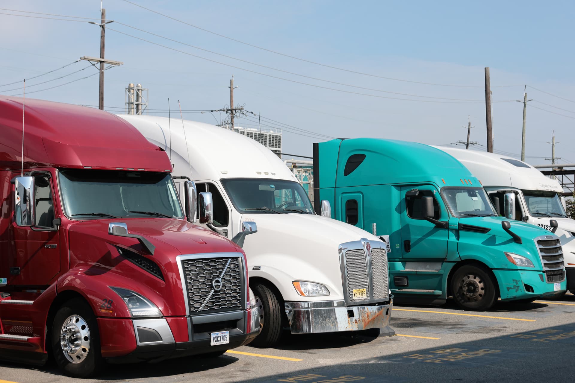 Michael M. Santiago/Getty Images Trucks are parked at a Pilot gas station at Newark, New Jersey, on September 17, 2026.