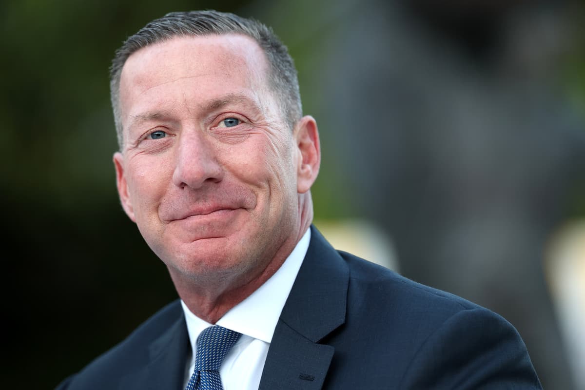 Kevin Dietsch/Getty Images The Secret Service director, Sean Curran, at the White House on May 11, 2026.